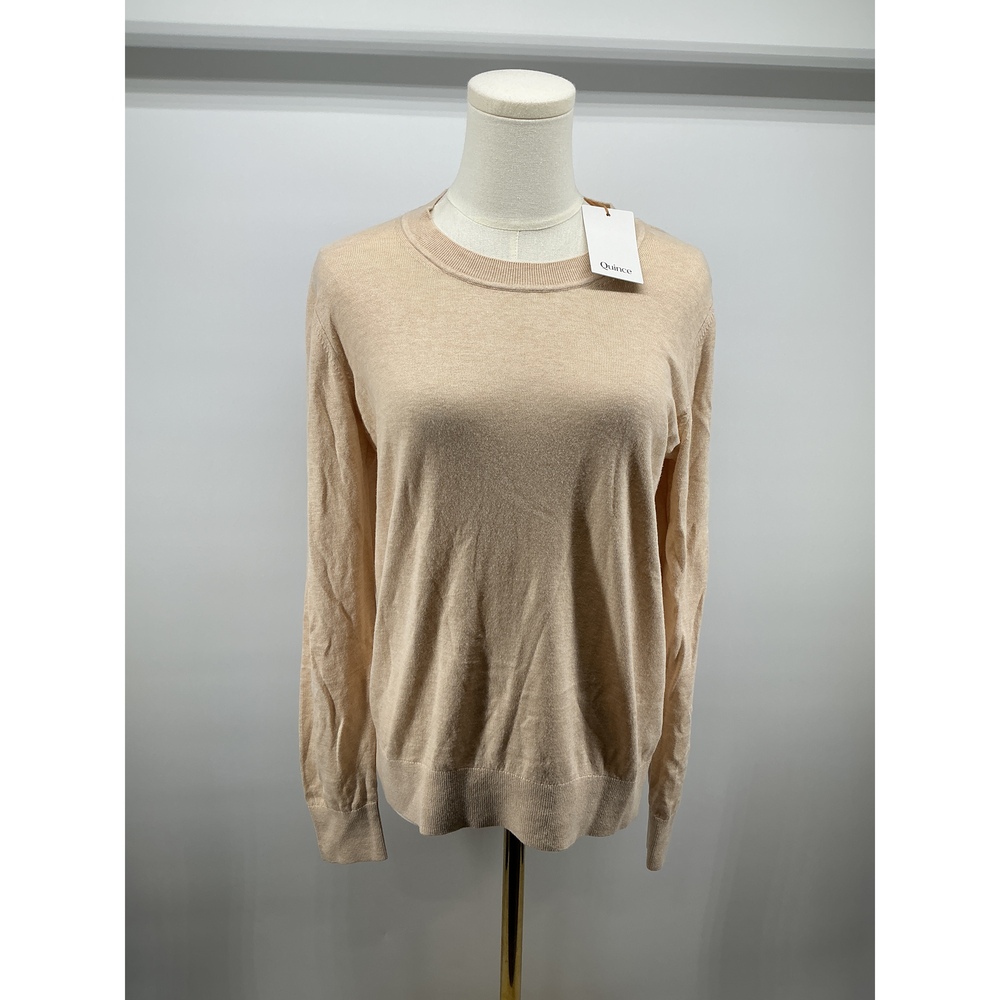 Lightweight Cotton Cashmere Crew Sweater